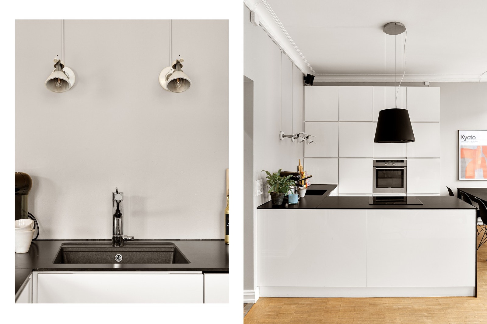 KVIK kjøkken innredning fra 2010 som fremstår godt vedlikeholdt, med opplegg for nødvendige hvitevarer og benkeplate i høytrykkslaminat, med planlimt kum i kompositt og belysning via to stk vegglamper. Galleribilde