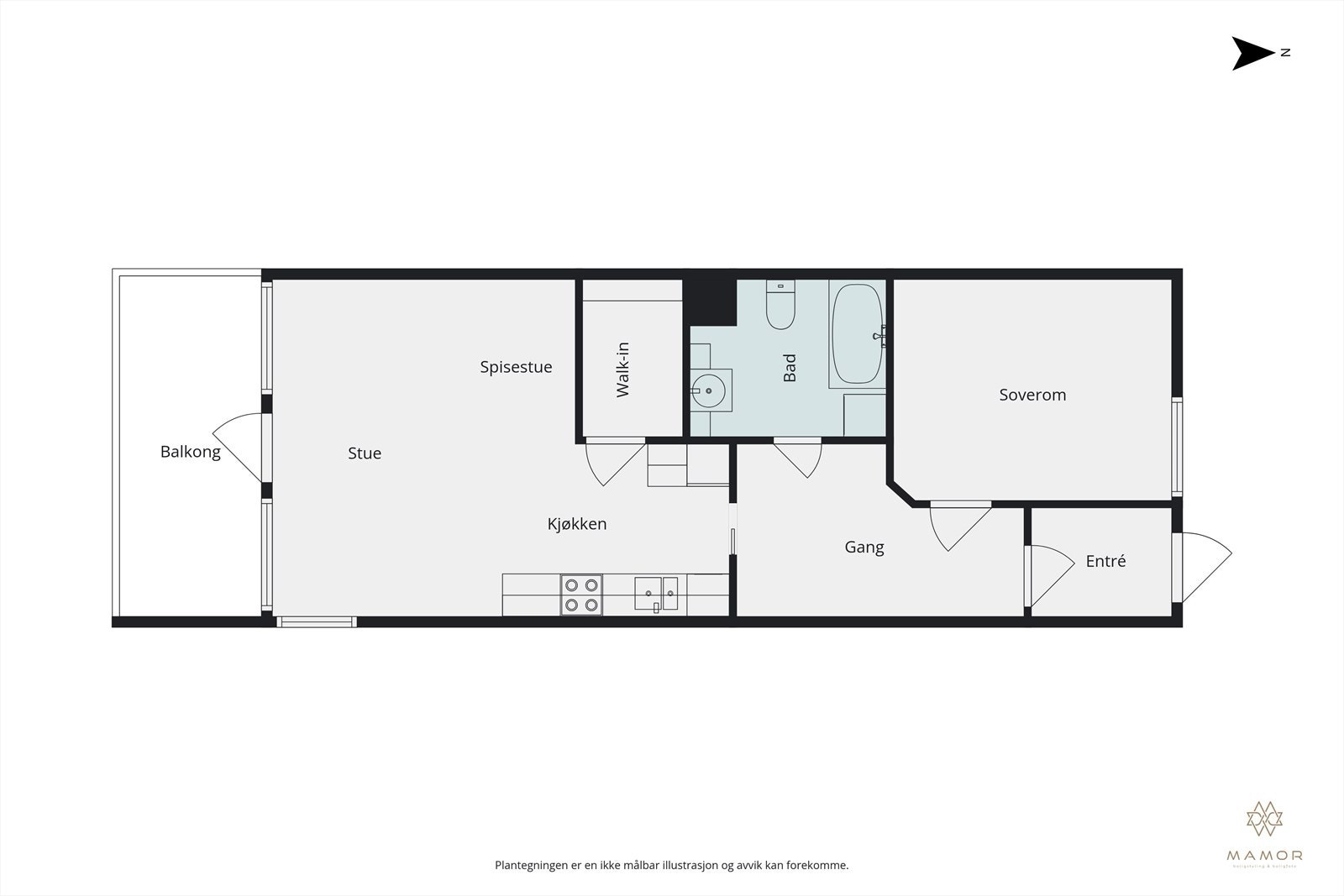 Plantegning 4. Etg - Parkveien 88. Galleribilde