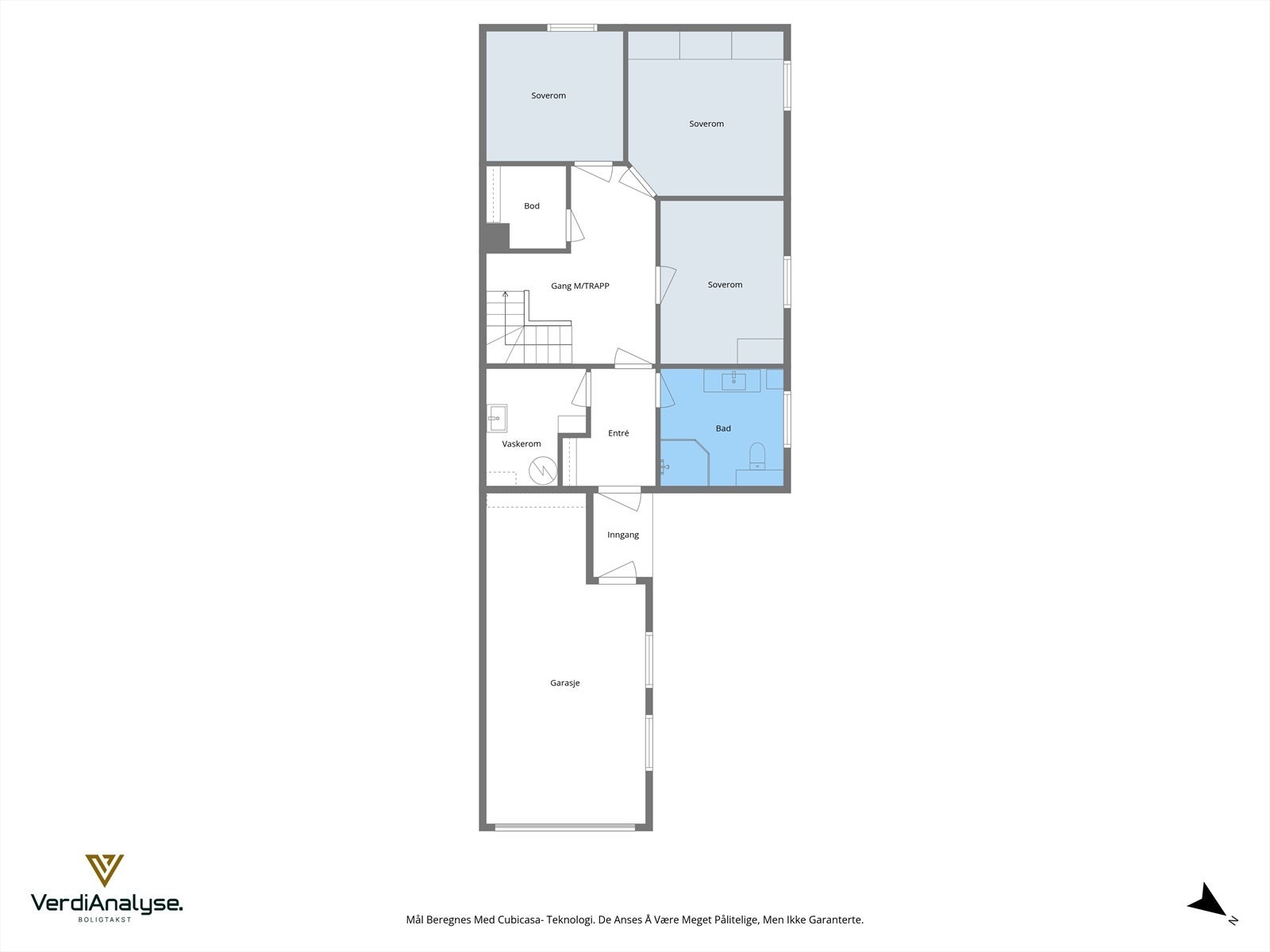 Planløsning over 1. etasje. Galleribilde