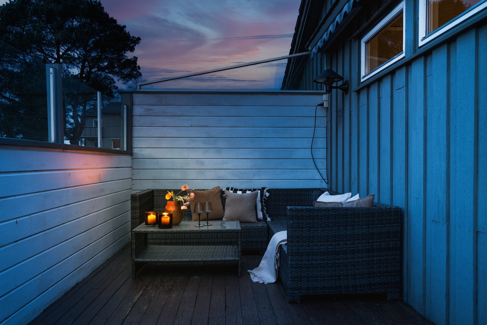 Her ligger alt til rette for lange sommerkvelder i godt selskap Galleribilde