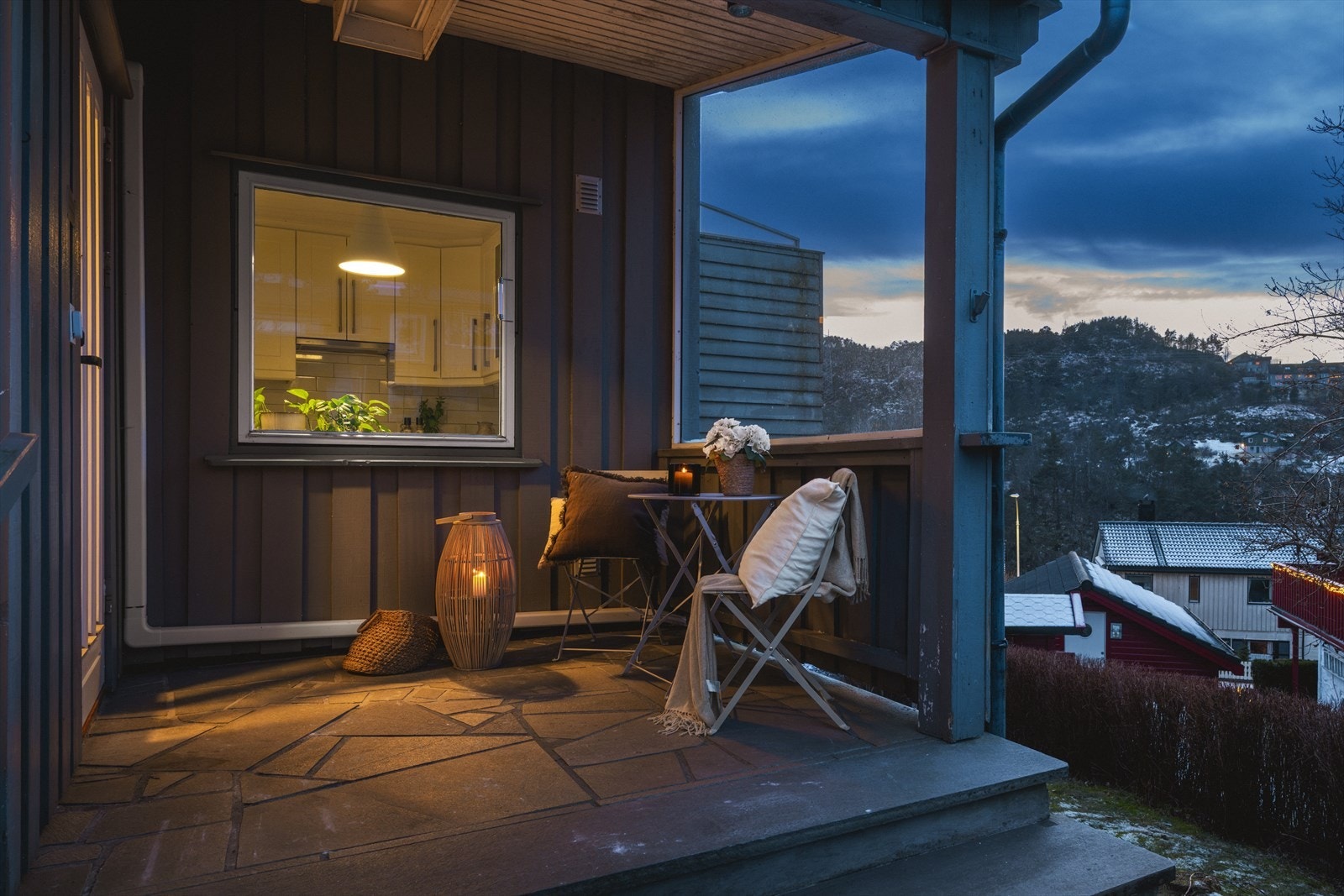 Et hyggelig inngangsparti ønsker deg velkommen hjem! Galleribilde