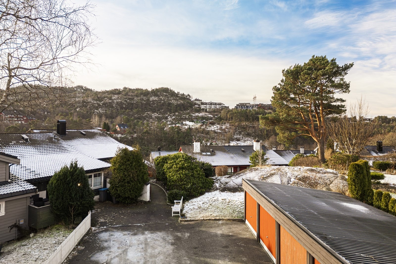 Her bor du usjenert i enden av rekken, helt uten gjennomgangstrafikk Galleribilde