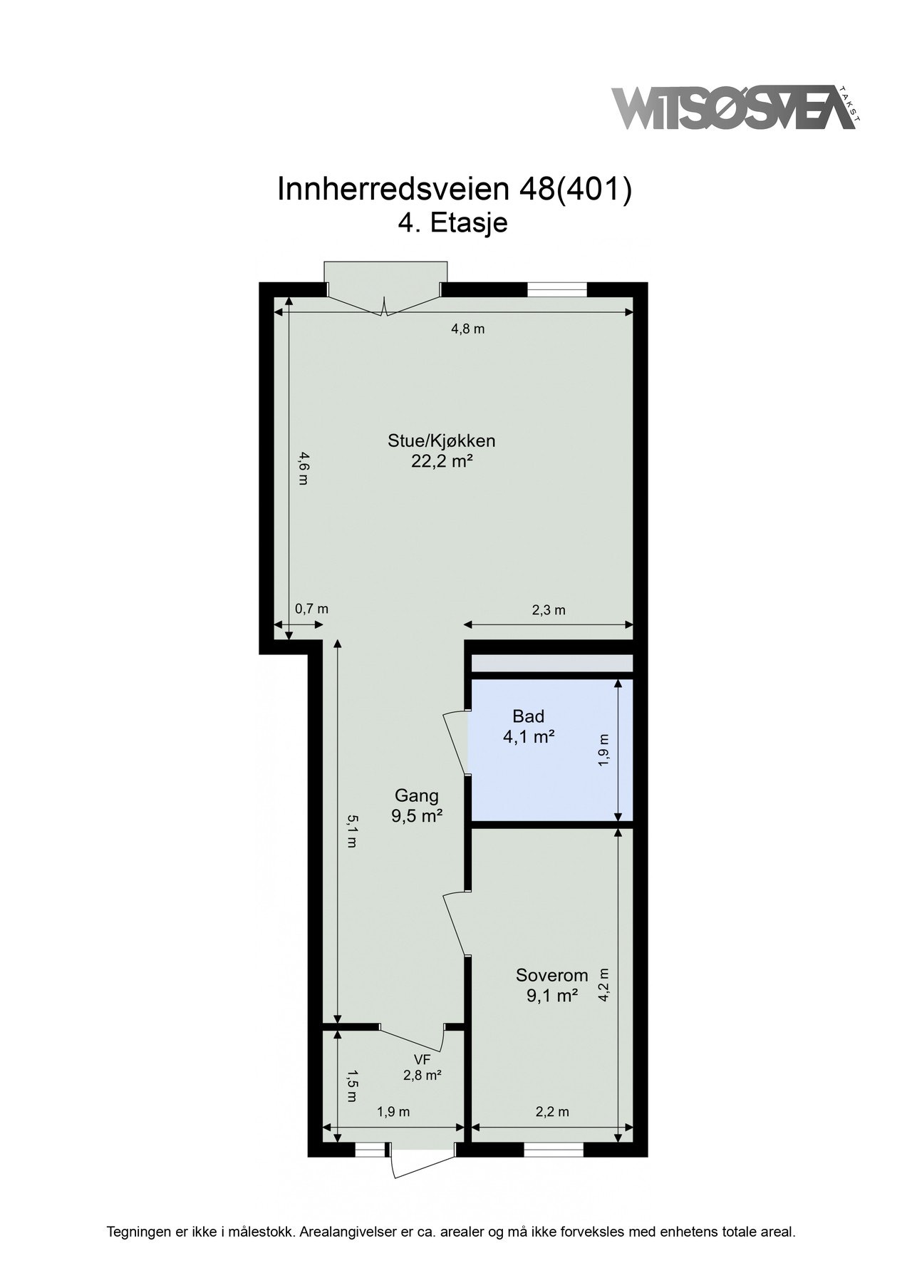 Ta en titt på planskissen og gjør deg kjent med romfordelingen. Galleribilde