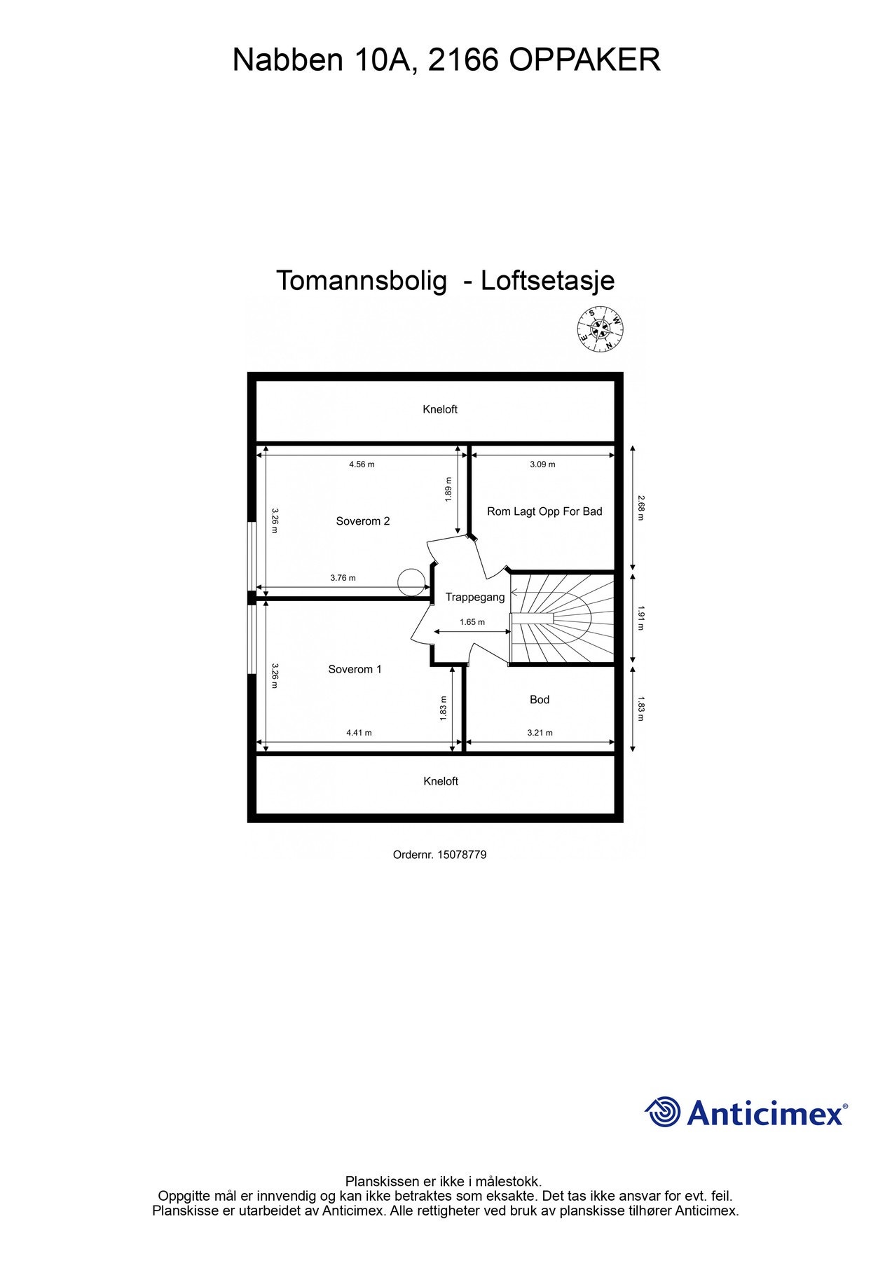 Planskisse 2. etg. Galleribilde