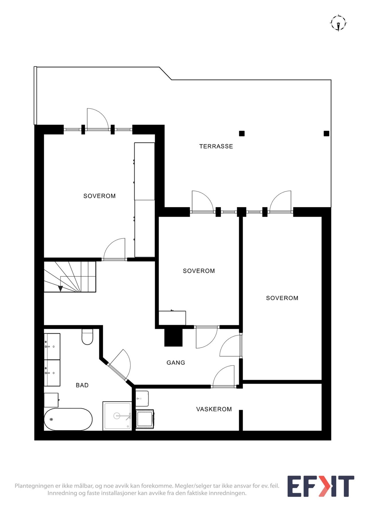 2D Plantegning - Underetasje. Galleribilde