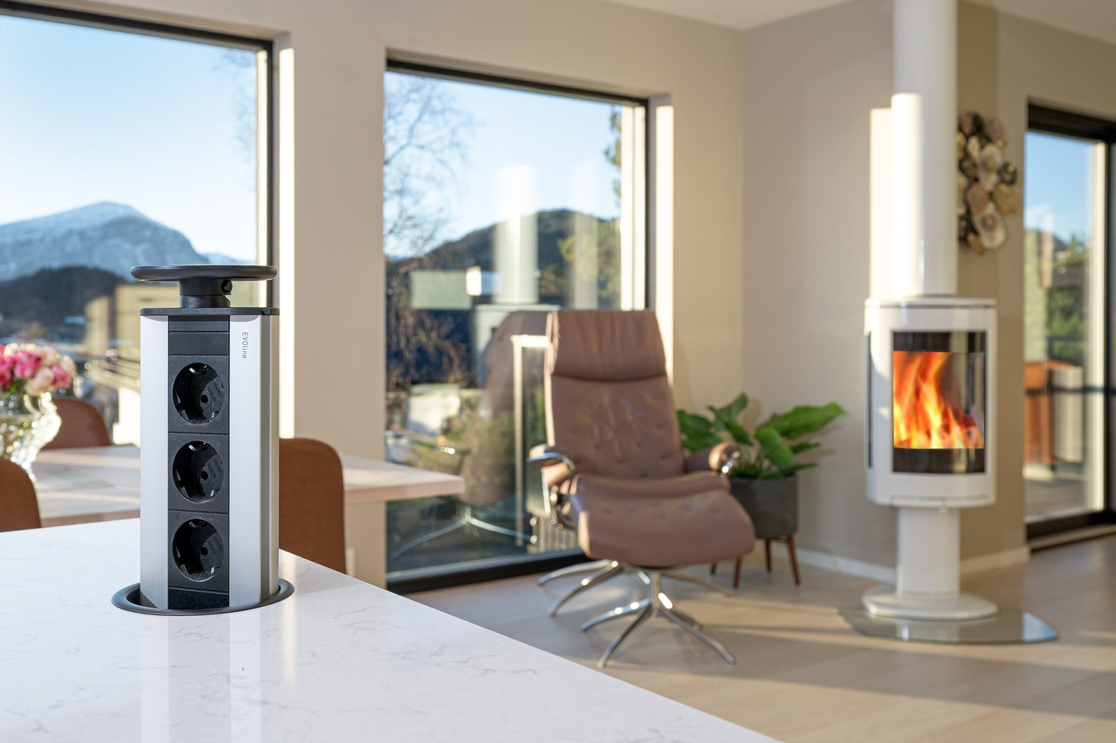 Fin og koselig vedovn Galleribilde