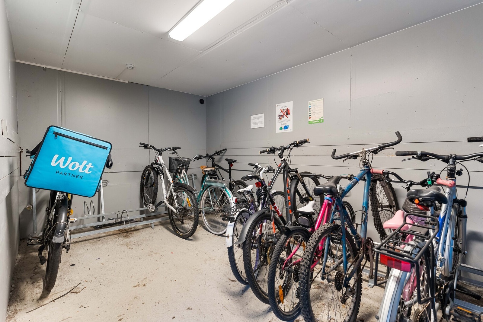 Felles sykkelrom Galleribilde