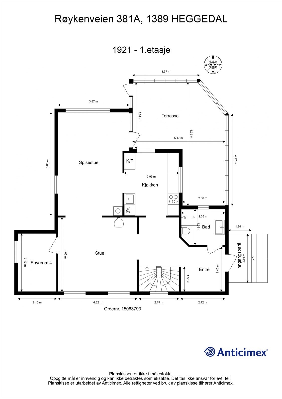 Plantegning - 1.etasje Galleribilde