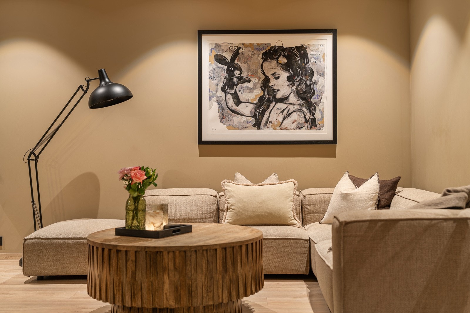 Kjøkken/stue kveld Galleribilde