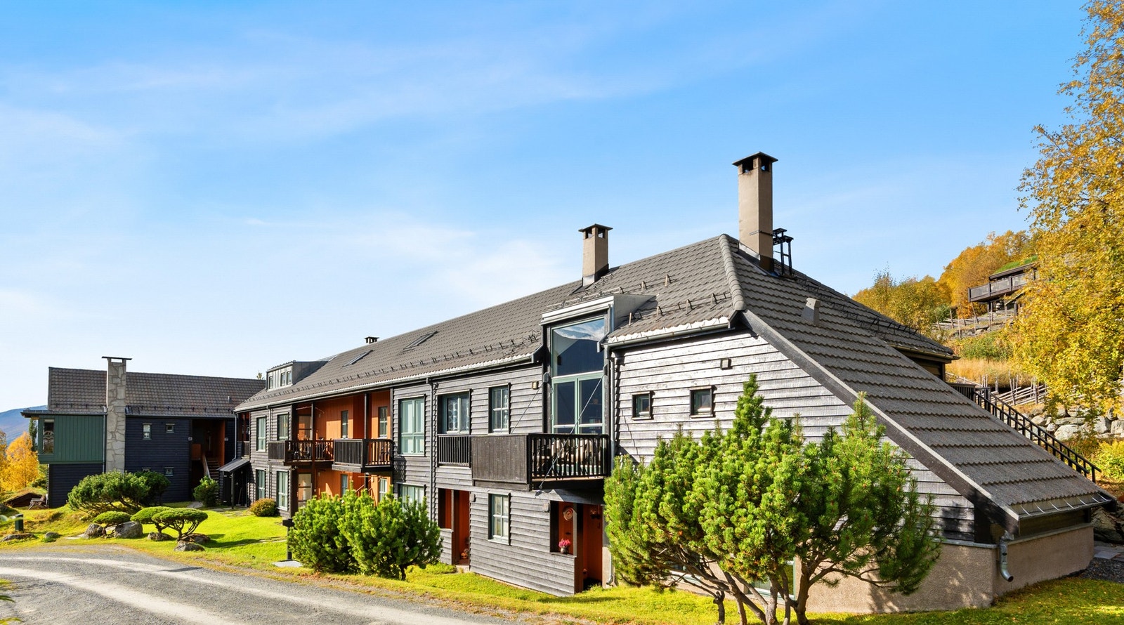 Fasadebilde av sameiet Bukkeråket 15-17. Galleribilde