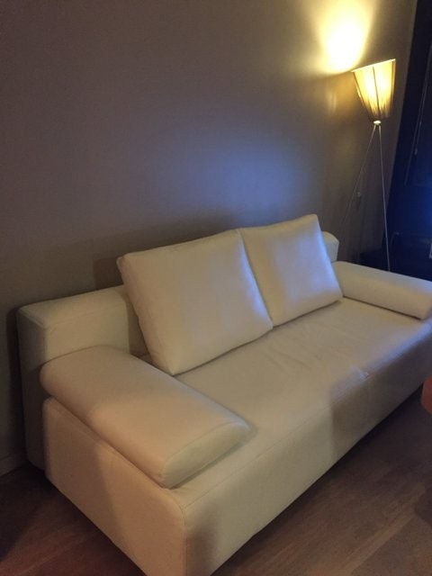 Sovesofa 200 X 140 I ekte kvalitetsskinn. Italiensk Galleribilde
