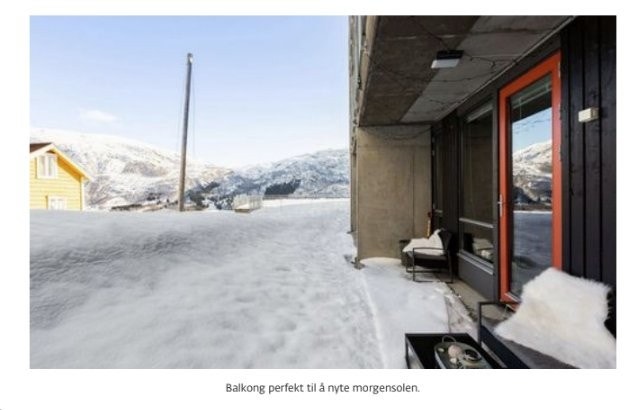 Terrasse utsikt fra leiligheten Galleribilde