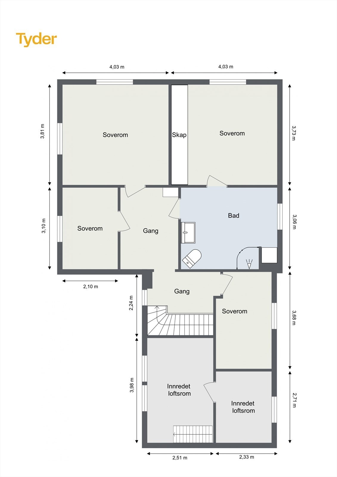 Planskisse 2. Etasje Galleribilde