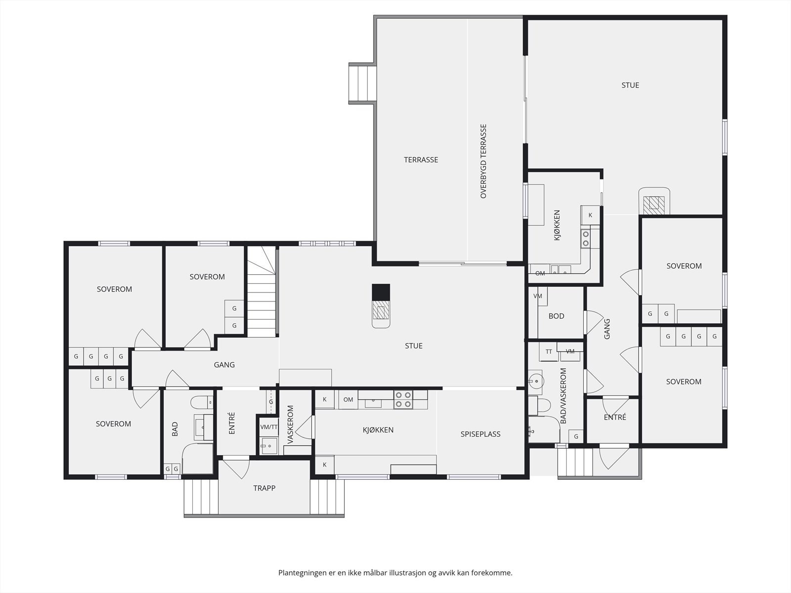 Plantegning 1. etasje. Galleribilde