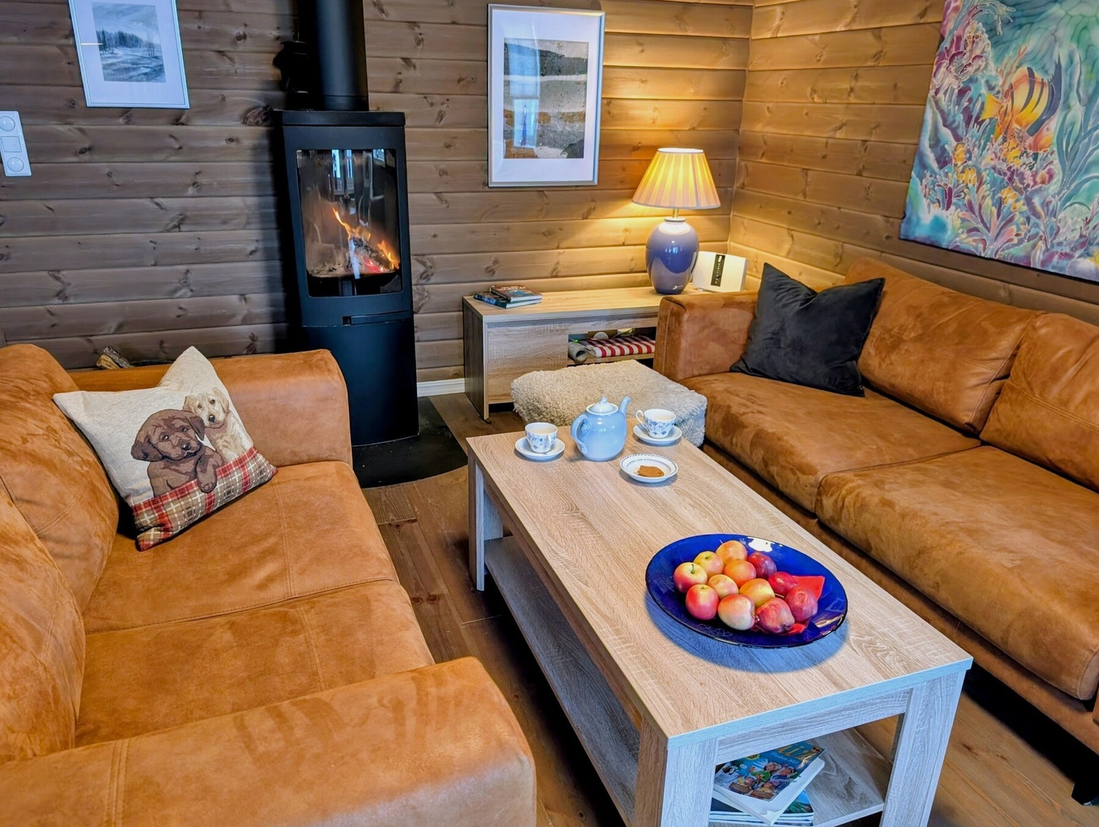 Her kan hele familien eller vennegjengen kose seg etter en lang dag ute. Galleribilde