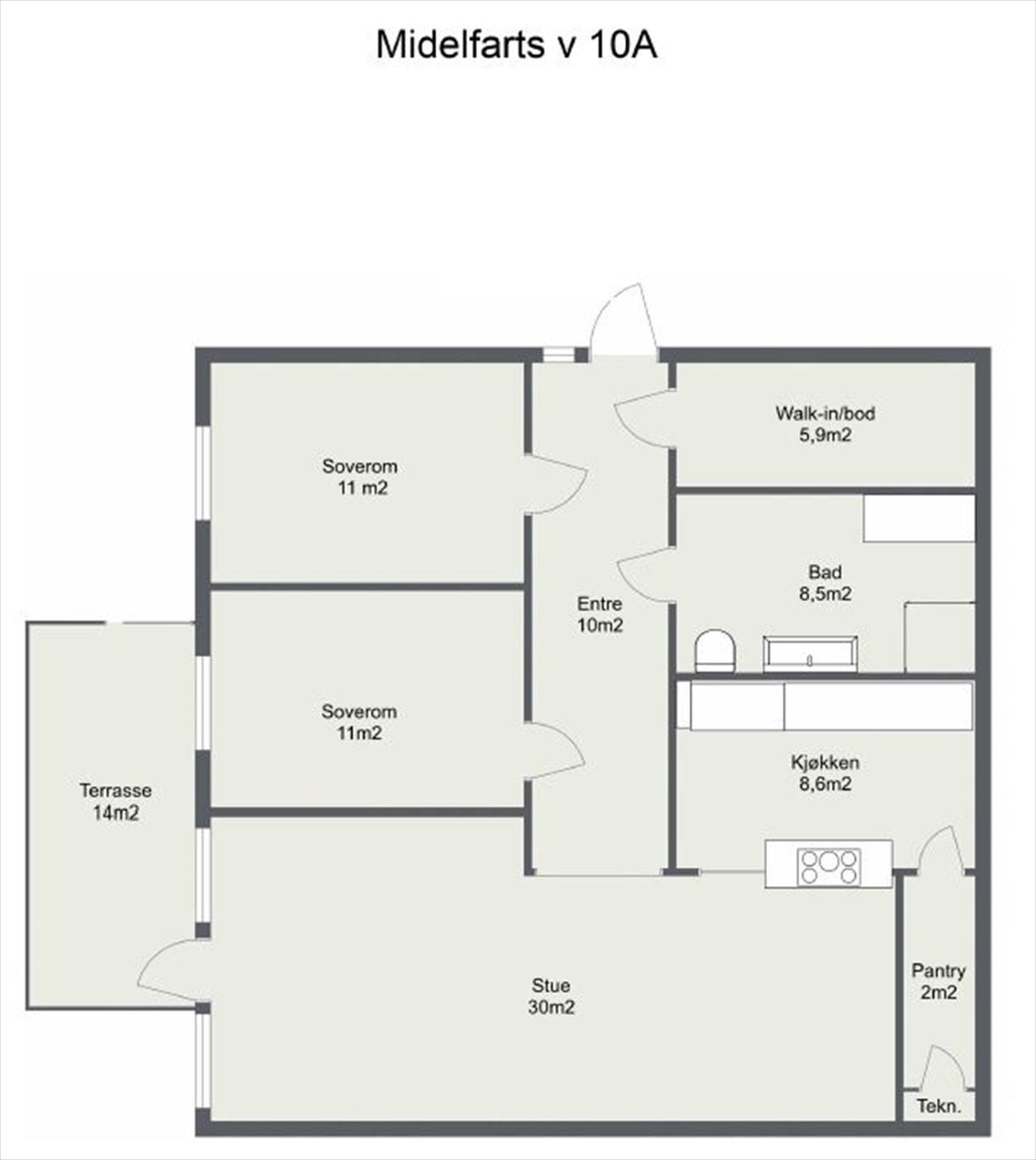 Planskisse Galleribilde