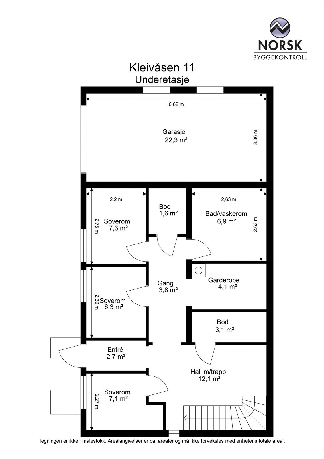 Plantegning underetasjen Galleribilde