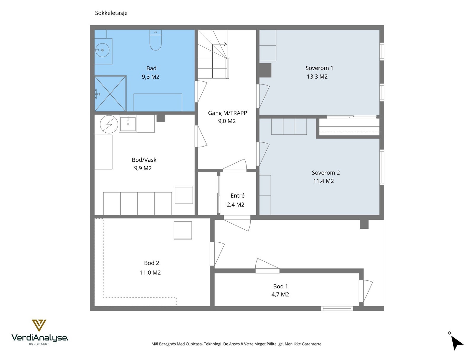 Planskisse 1.etg. Galleribilde