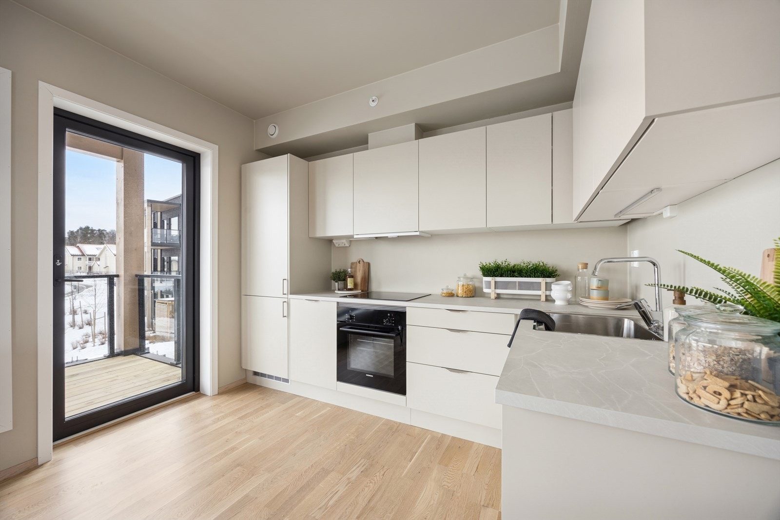 Sigdal kjøkken med integrerte hvitevarer Galleribilde