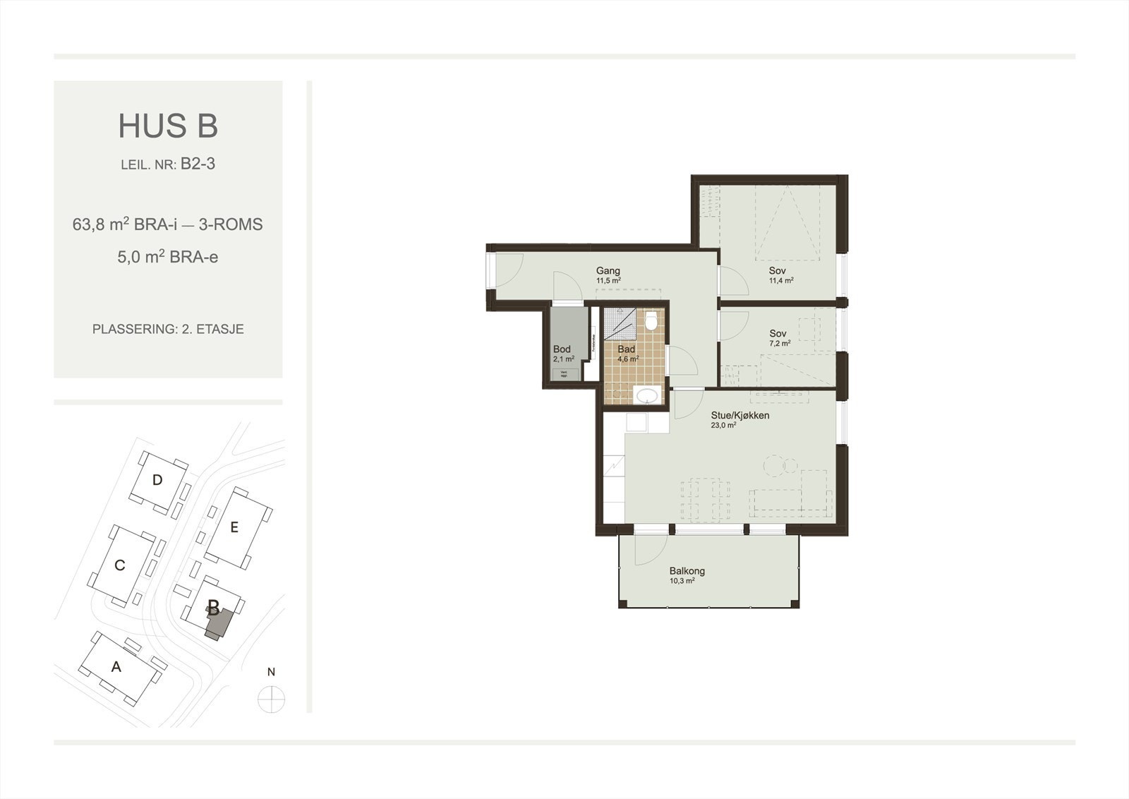 Plantegning-B2-3 Galleribilde