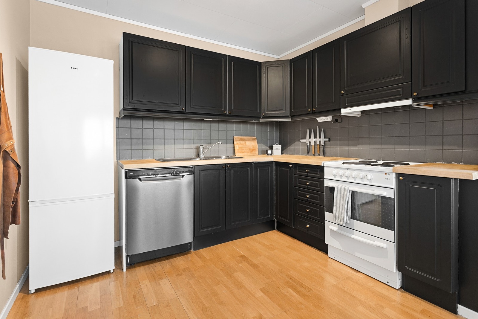 Kjøkkenet har avsatt plass for hvitevarer Galleribilde