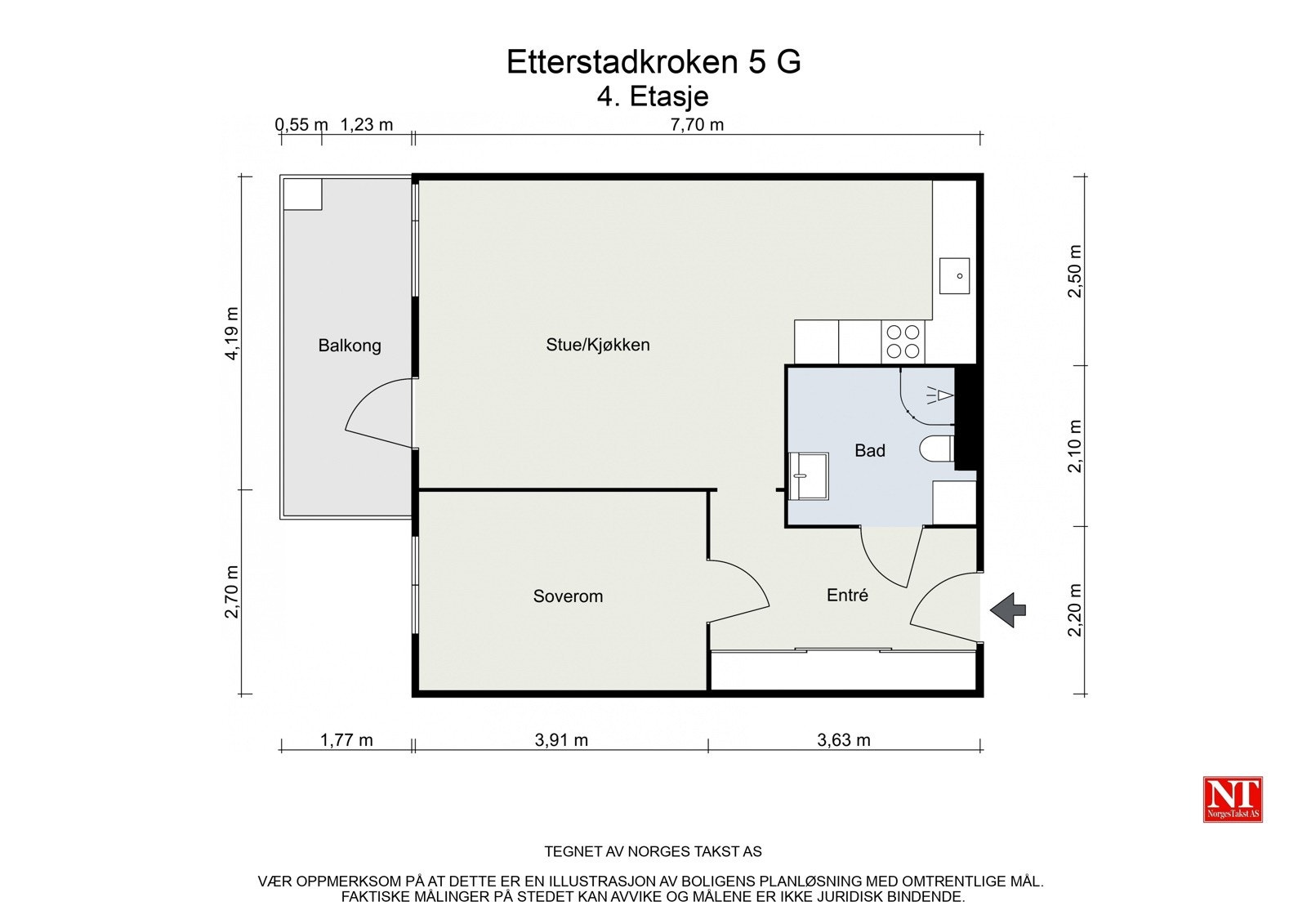 Planskisse Galleribilde