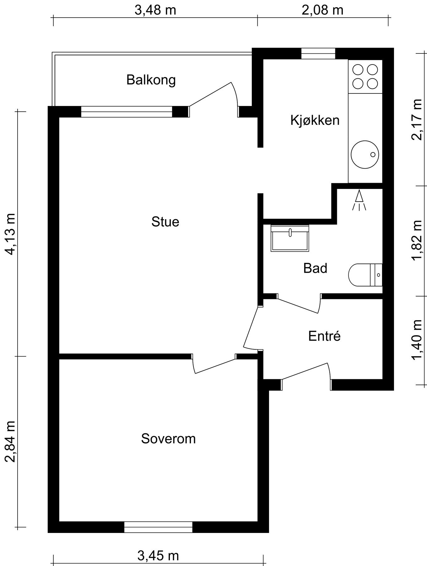Plantegning 2. Etasje. Galleribilde