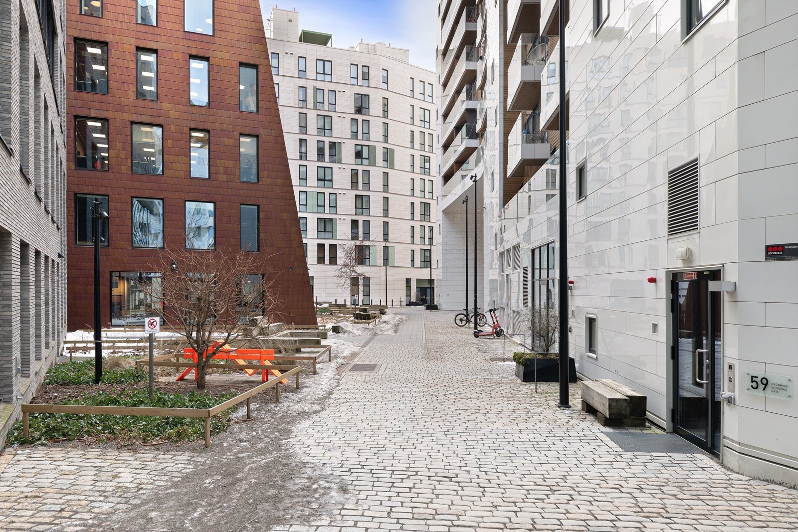 Moderne og arkitektonisk bygg fra 2019. Galleribilde