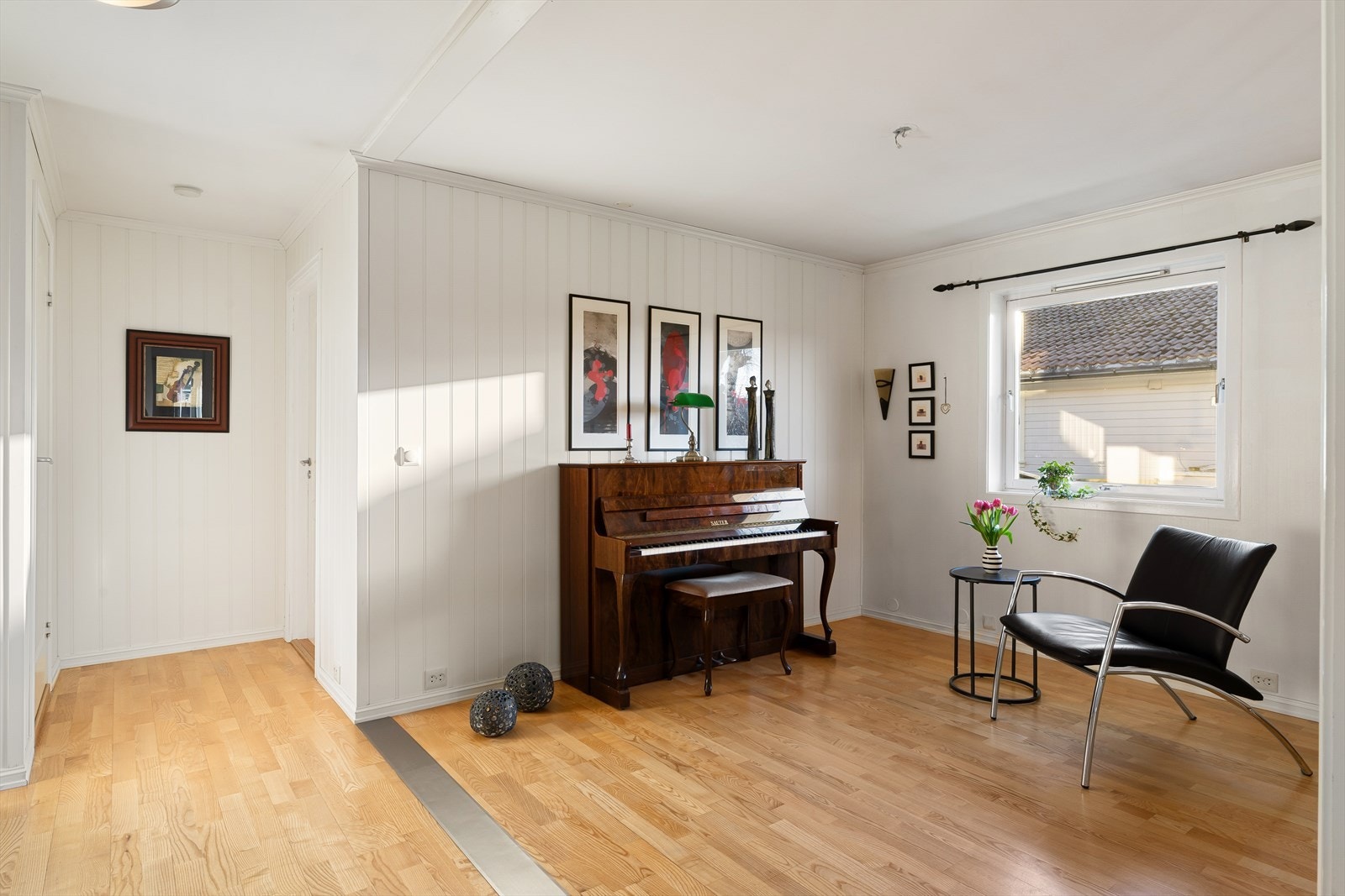 Her har det tidligere vært et soverom, men her har det blitt åpnet opp. Galleribilde