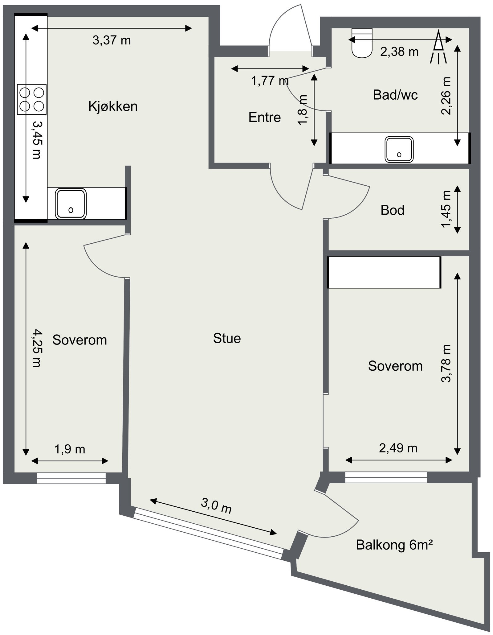 Planløsning. Galleribilde