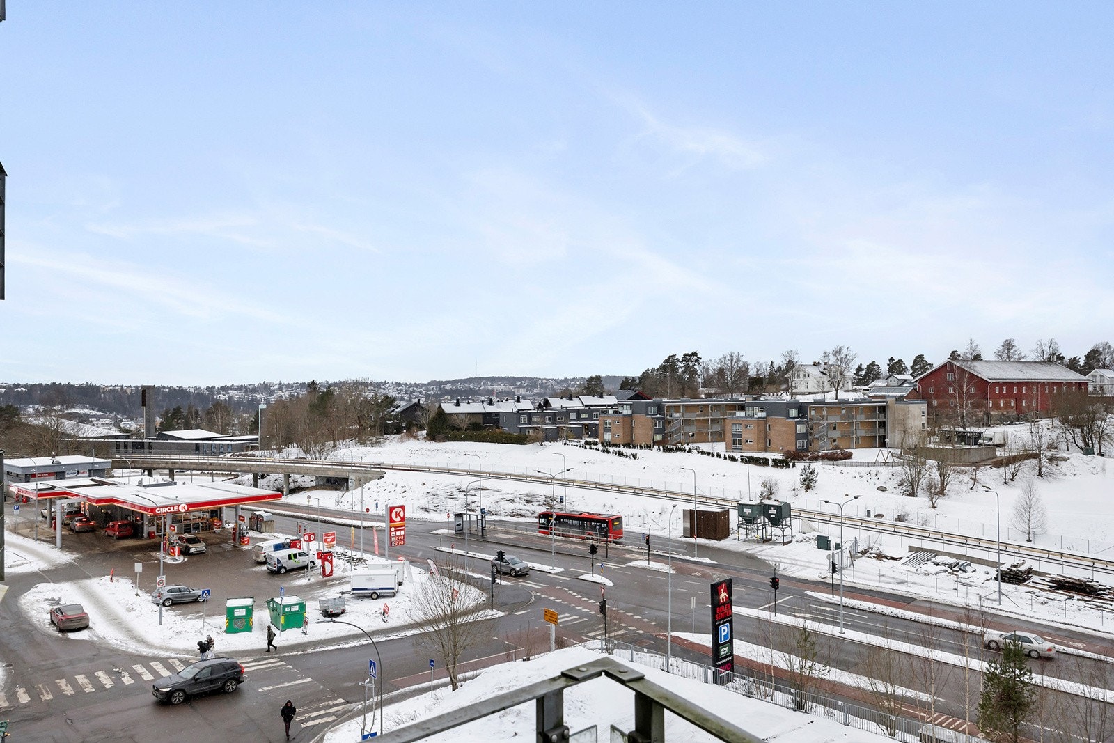 Utsikt fra balkong Galleribilde