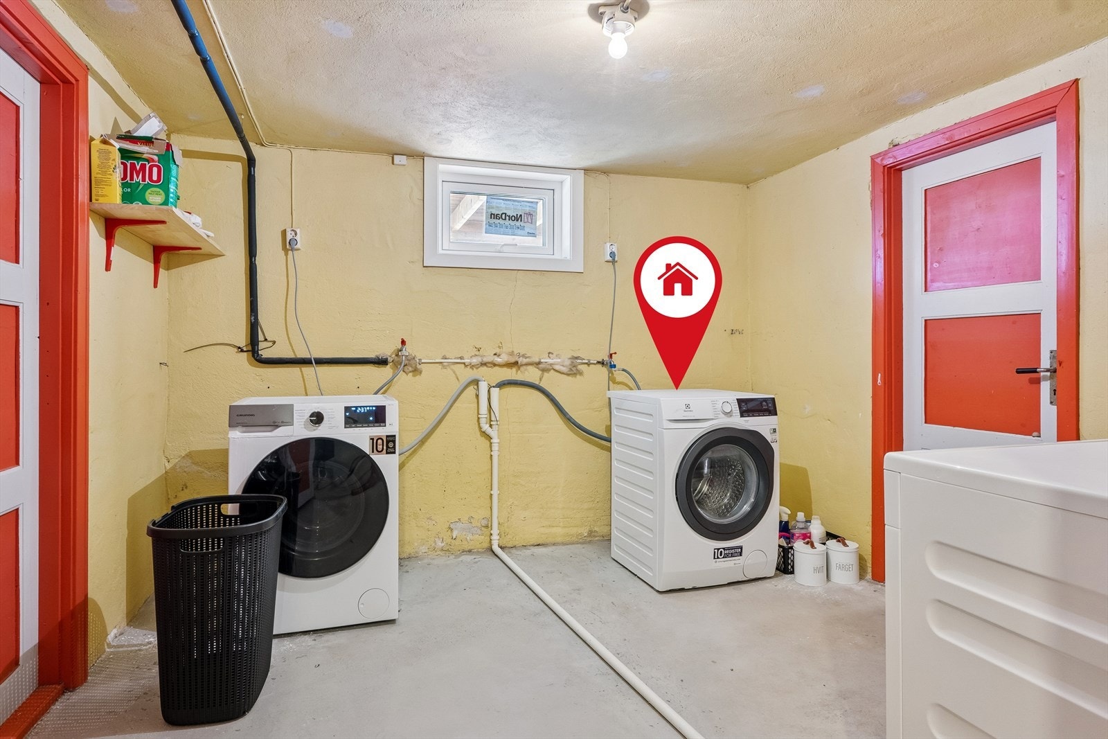 Vaskerom: Feller vaskerom i u. etg. Galleribilde