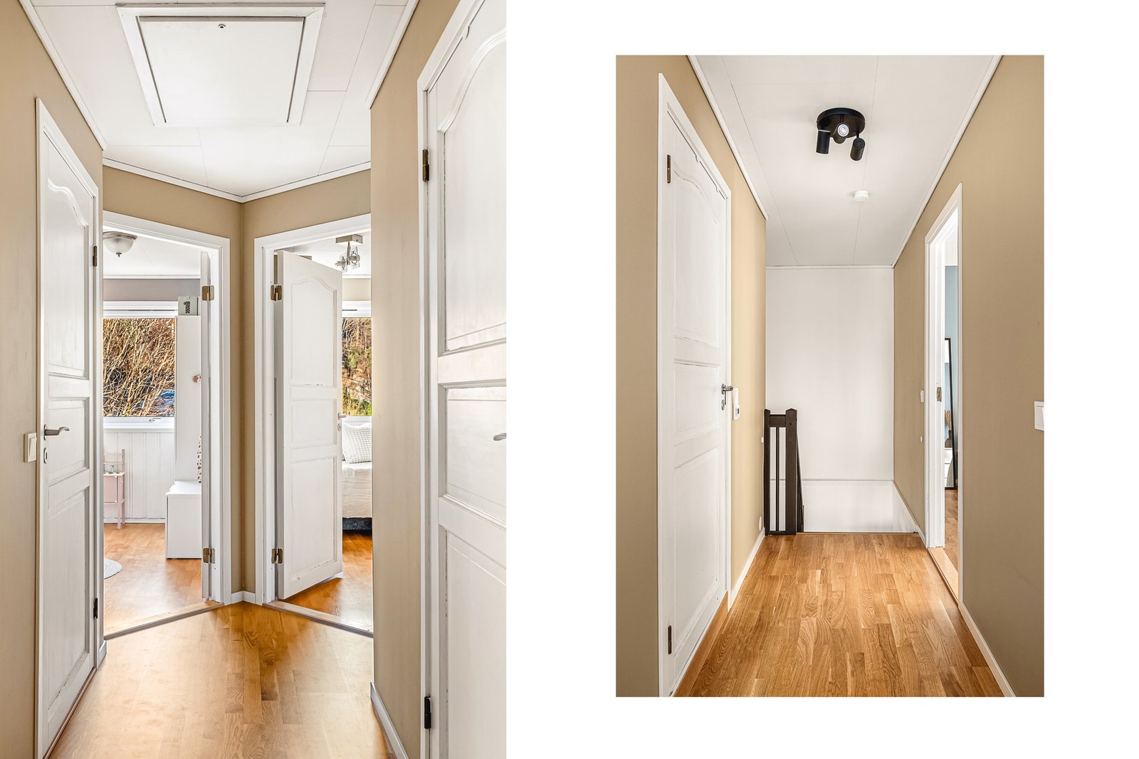 Når du kommer opp til plan 2 møtes du av en gang på 7,3 m² Galleribilde