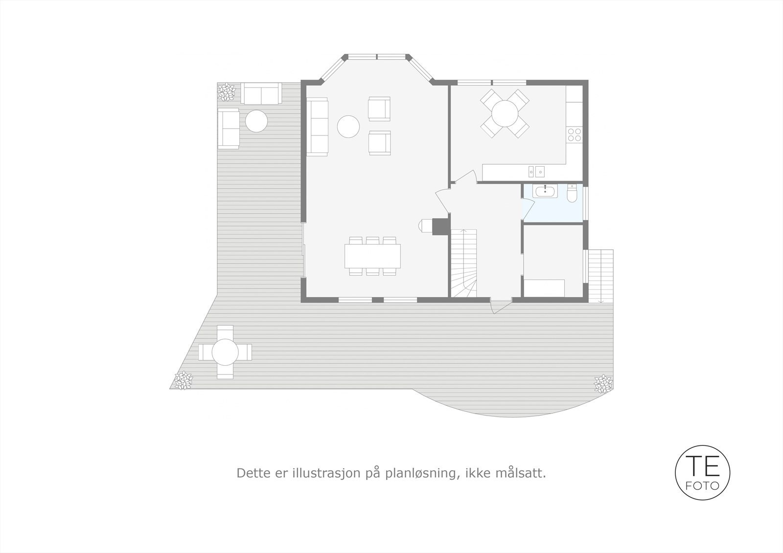 Plantegning 1. et. Galleribilde