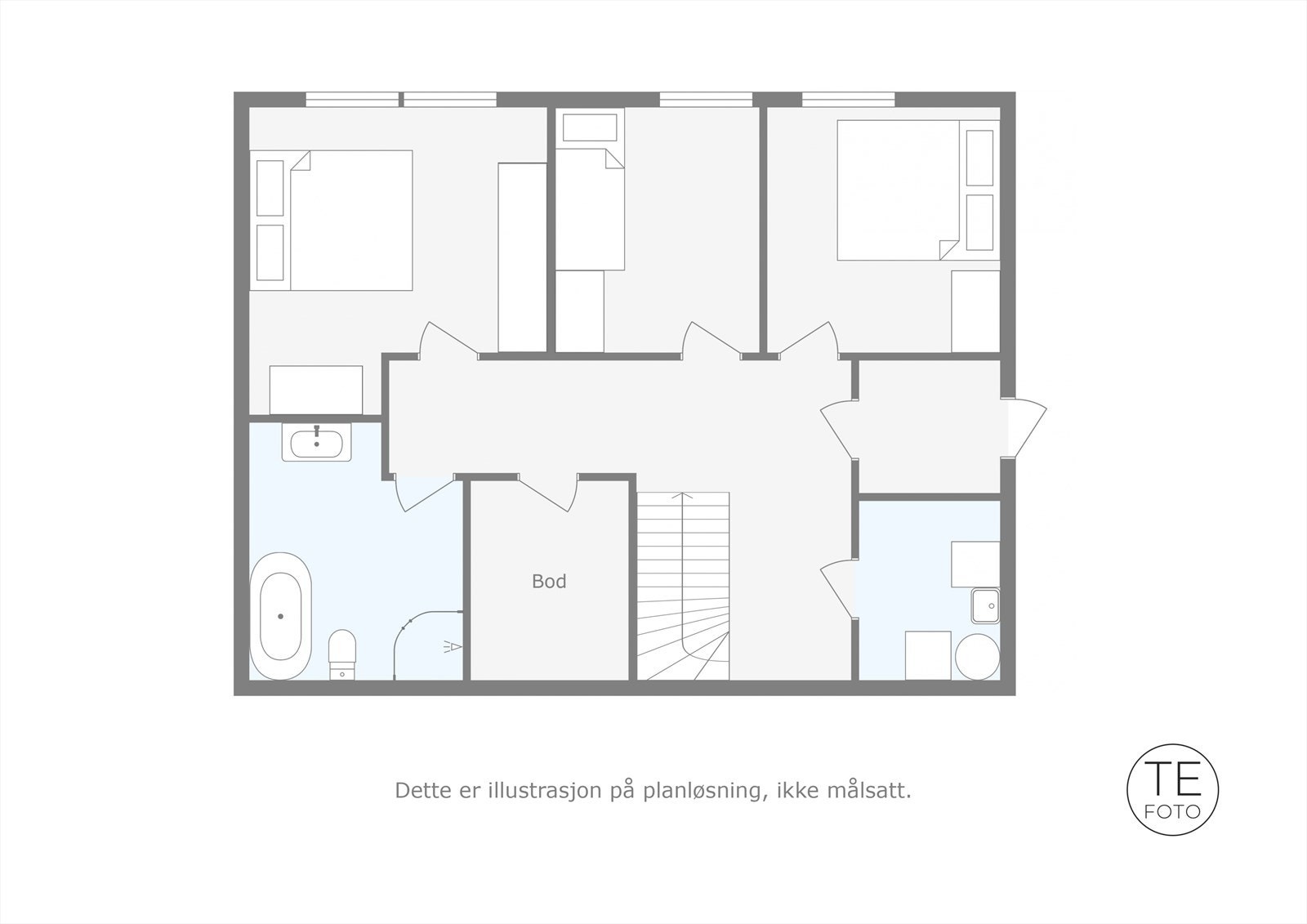 Plantegning u. et. Galleribilde