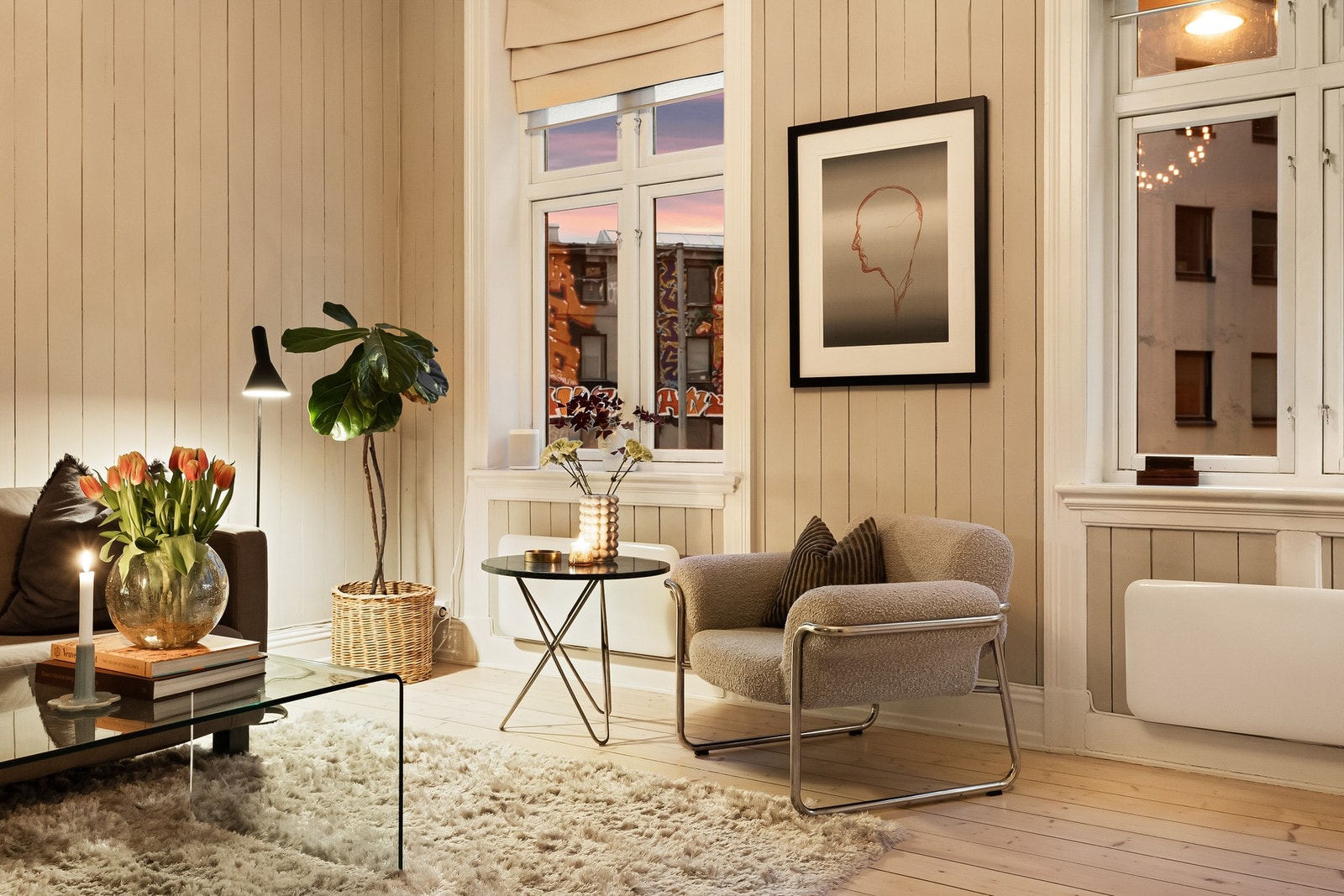 Kveldsbilde. Galleribilde