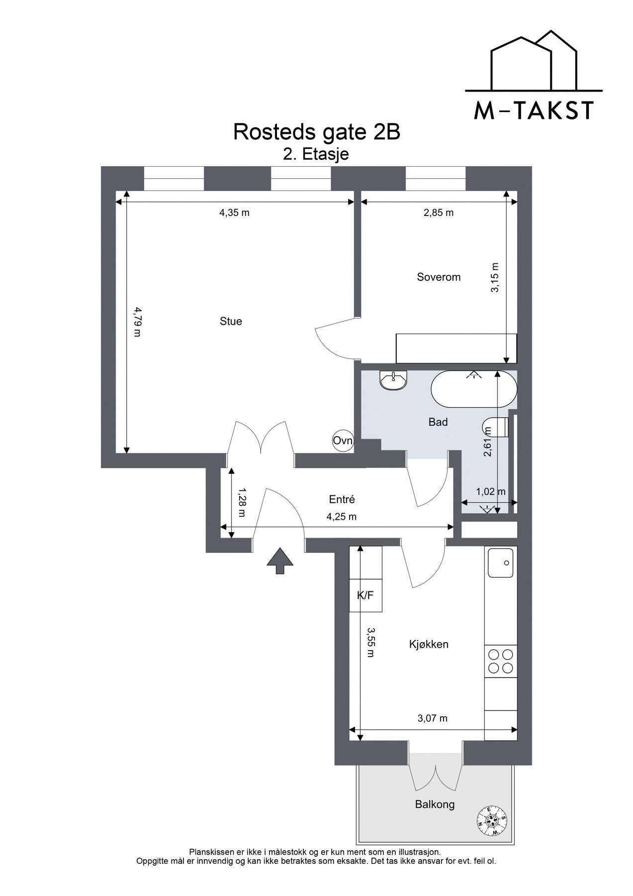 Gjennomgående planløsning. Galleribilde