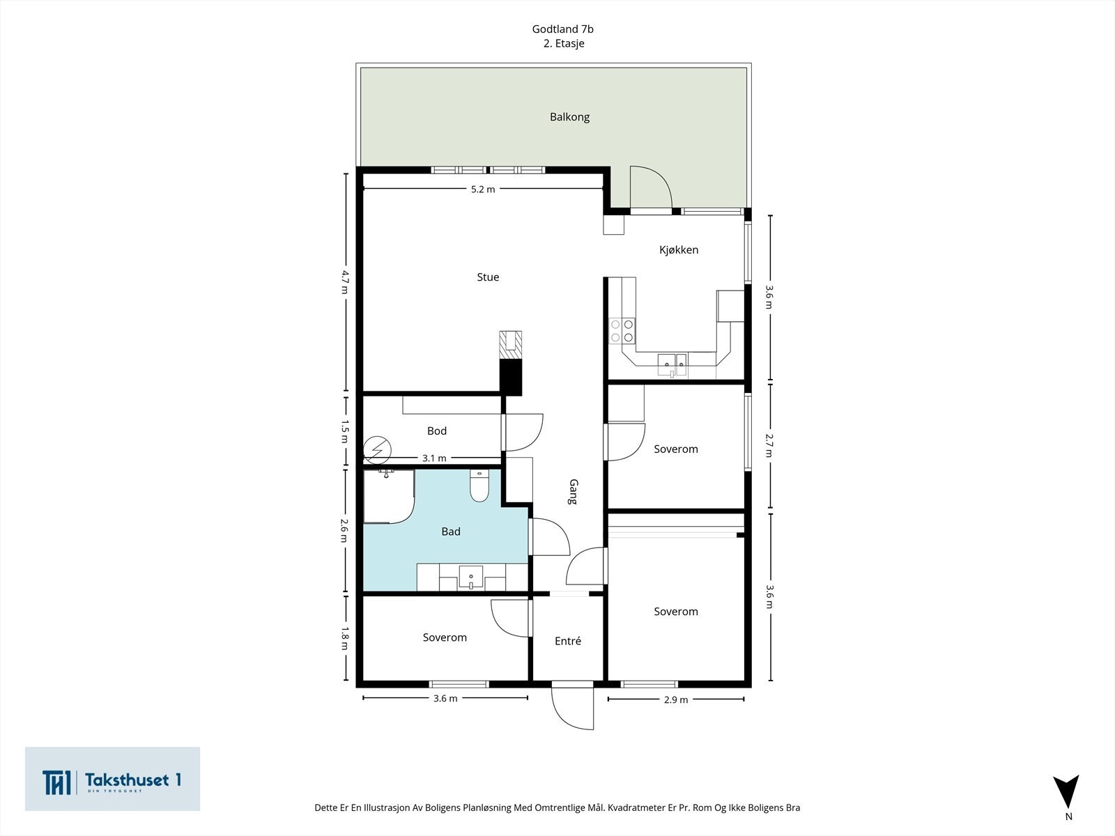 Godtland 7 B plan.jpg Galleribilde