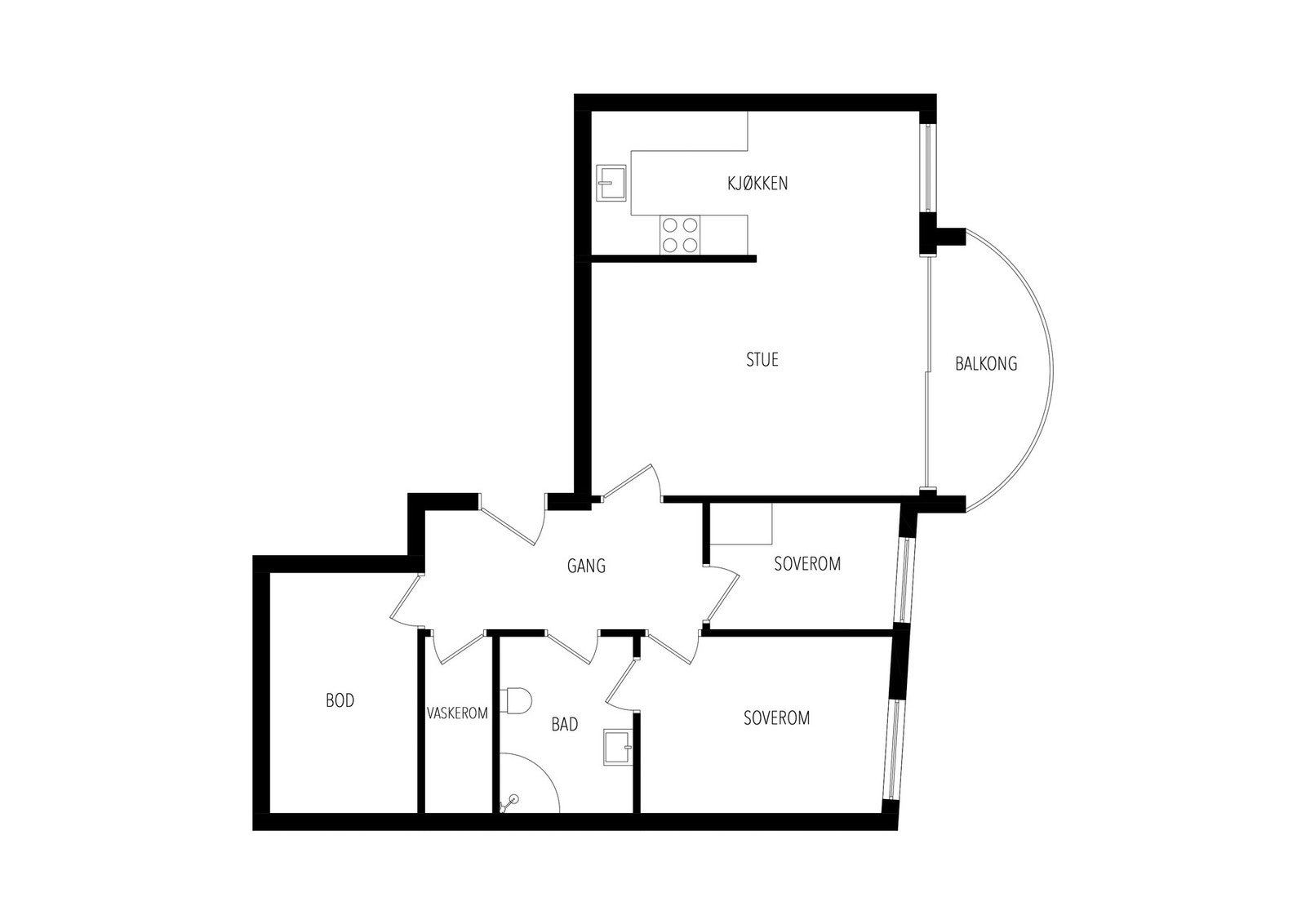 Plantegning. Galleribilde