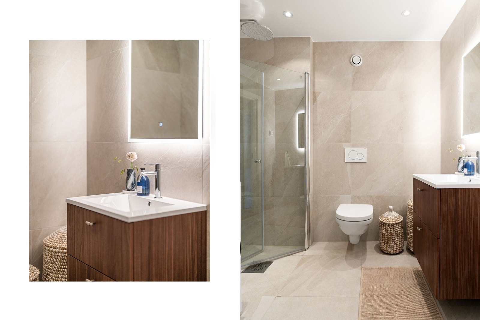 Et delikat baderom med "spa-følelse". Galleribilde