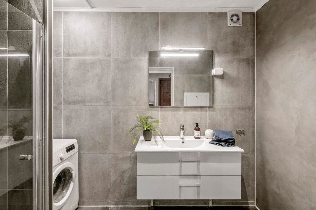 Badet i gangen Galleribilde