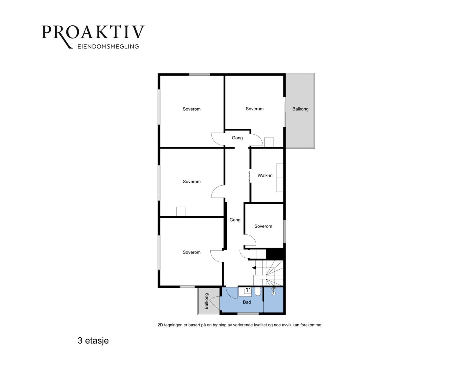 Plantegning av loftet. Galleribilde