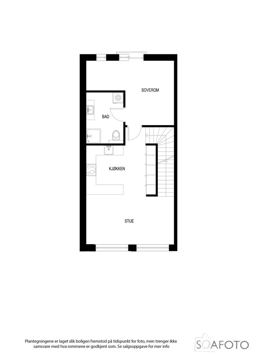 Planillustrasjon 2. etasje Galleribilde