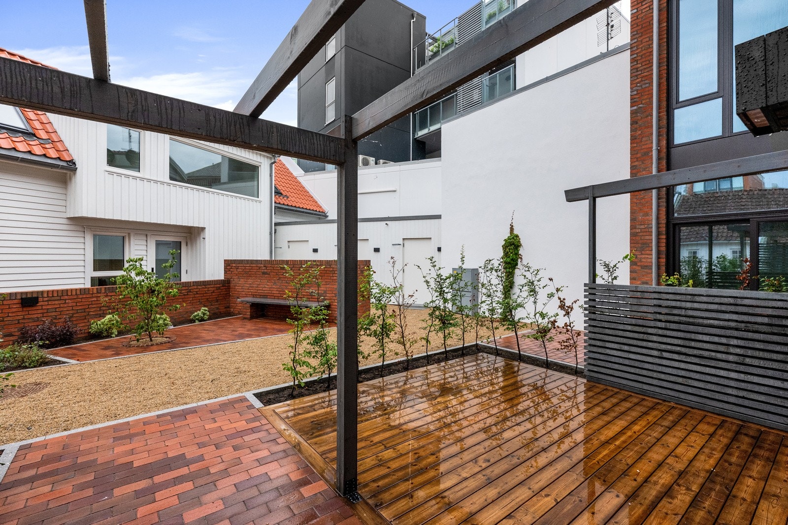 Markterrasse mot tunet i 1. etasje Galleribilde