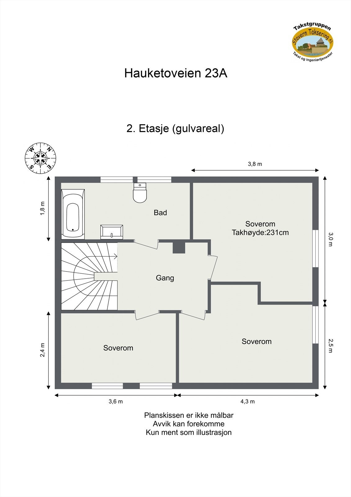 pantegning 2 etasje Galleribilde