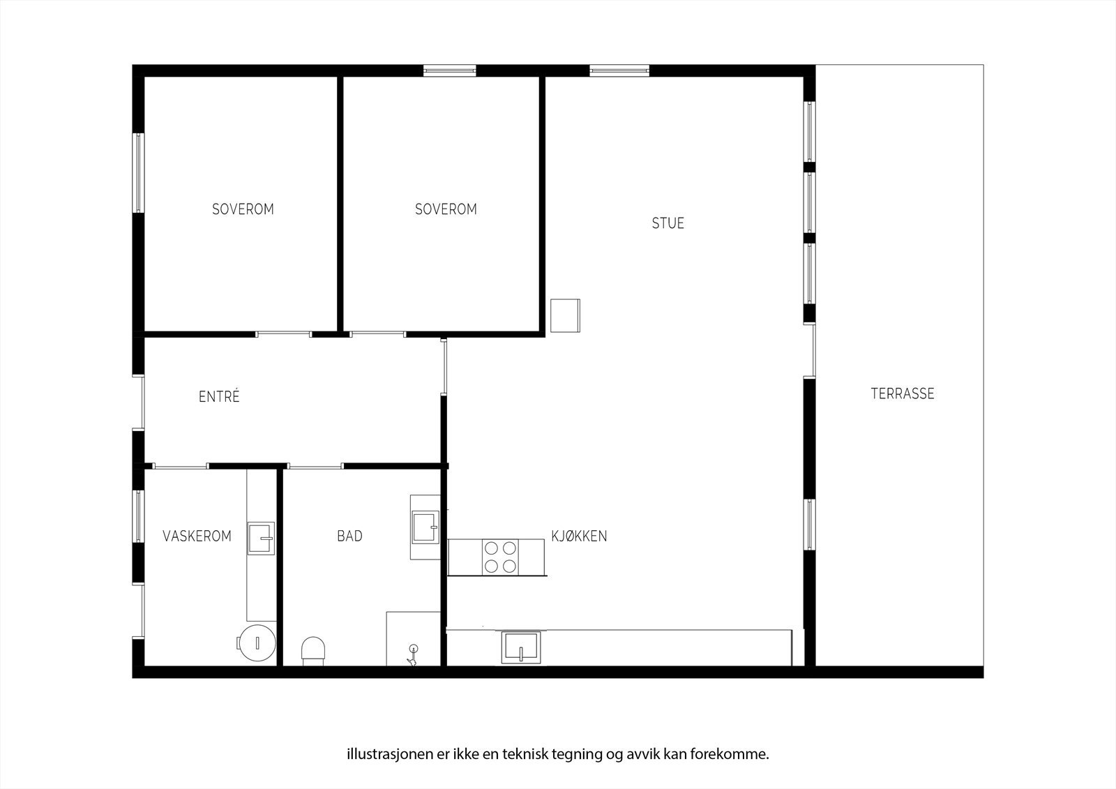Plantegning Galleribilde