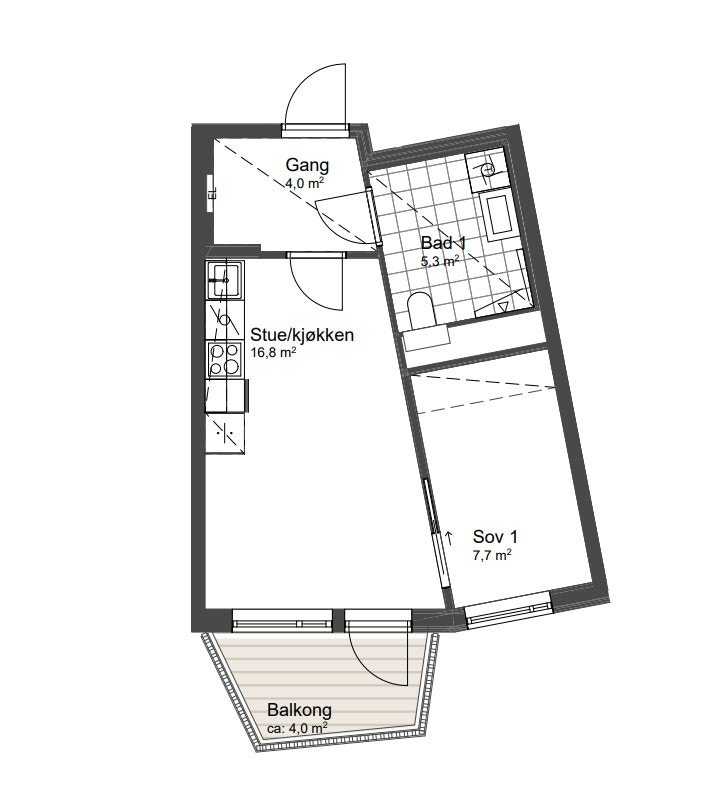 Plantegning. Galleribilde