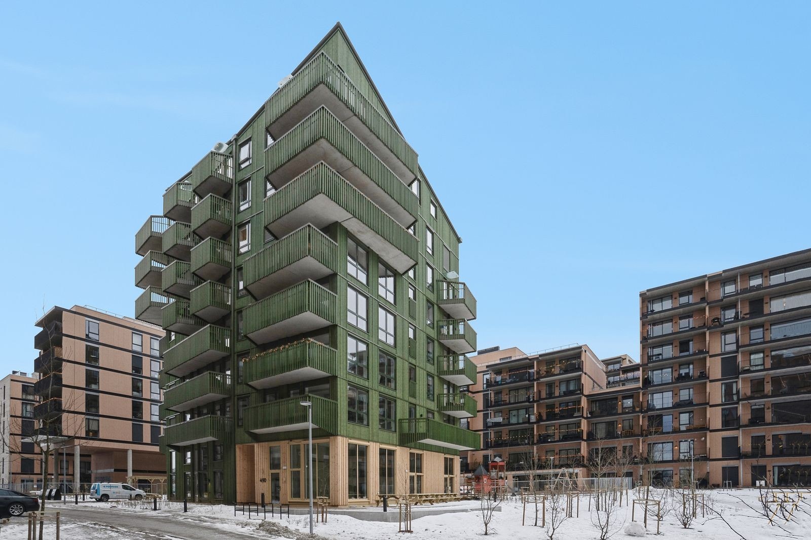 Fasadebilde. Leiligheten ligger i 6. etg. Galleribilde