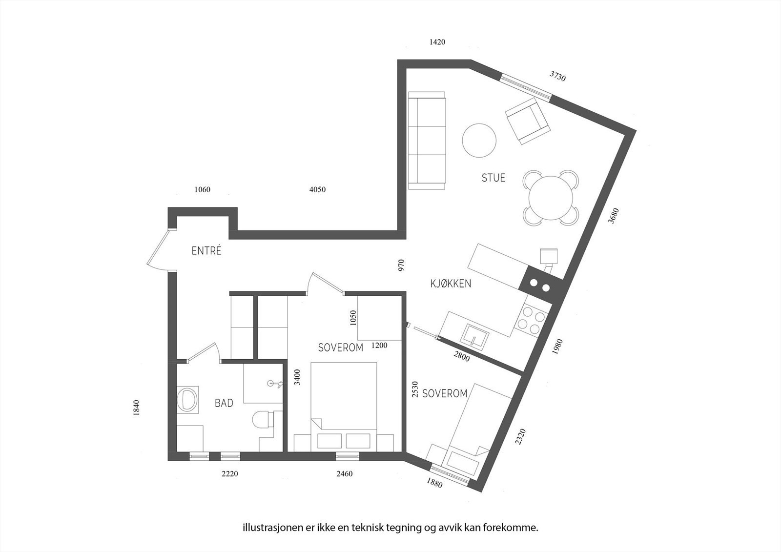 Plantegning. Galleribilde