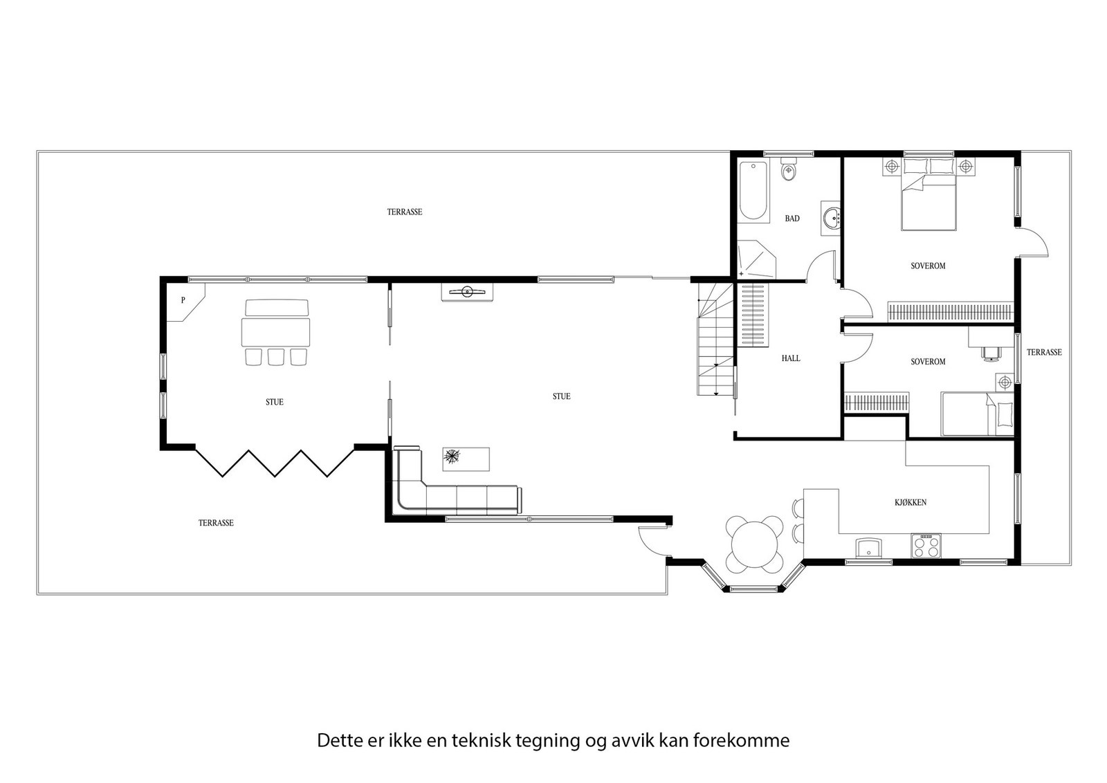 Plantegning for hovedetasjen Galleribilde